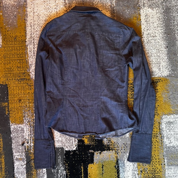 Banana Republic Factory Denim Long-Sleeve Button-Down Shirt - Picture 5 of 5